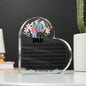 DAD's Love is the Best Heart Shaped Acrylic Plaque