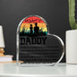 Fishing DADDY Heart Shaped Acrylic Plaque