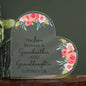 Grandmother and Granddaughter Heart Shaped Acrylic Plaque
