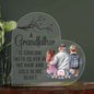 Grandfather Heart Shaped Acrylic Plaque