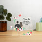 I Love You Acrylic Puzzle Plaque