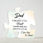 DAD Big Piece of My Heart Acrylic Puzzle Plaque