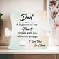 DAD Big Piece of My Heart Acrylic Puzzle Plaque