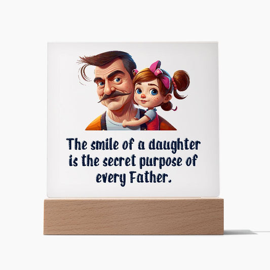 Smile of a Daughter Square Acrylic Plaque