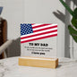 To My DAD Square Acrylic Plaque