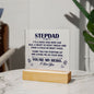 HERO STEPDAD Square Acrylic Plaque