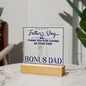 Thank You Bonus DAD Square Acrylic Plaque