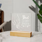 Silhouette DAD Square Acrylic Plaque