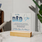 To My Dad Square Acrylic Plaque