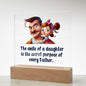 Smile of a Daughter Square Acrylic Plaque
