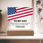 To My DAD Square Acrylic Plaque