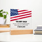 To My DAD Square Acrylic Plaque