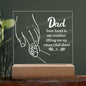 Silhouette DAD Square Acrylic Plaque