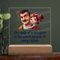 Smile of a Daughter Square Acrylic Plaque