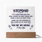 HERO STEPDAD Square Acrylic Plaque