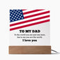 To My DAD Square Acrylic Plaque