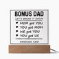 Bonus DAD Square Acrylic Plaque