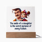 Smile of a Daughter Square Acrylic Plaque