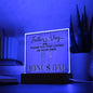 Thank You Bonus DAD Square Acrylic Plaque