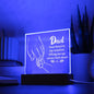 Silhouette DAD Square Acrylic Plaque