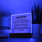HERO STEPDAD Square Acrylic Plaque