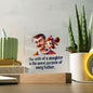 Smile of a Daughter Square Acrylic Plaque