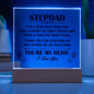 HERO STEPDAD Square Acrylic Plaque