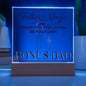 Thank You Bonus DAD Square Acrylic Plaque