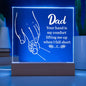 Silhouette DAD Square Acrylic Plaque