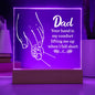 Silhouette DAD Square Acrylic Plaque