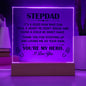 HERO STEPDAD Square Acrylic Plaque
