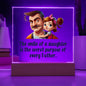 Smile of a Daughter Square Acrylic Plaque