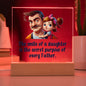 Smile of a Daughter Square Acrylic Plaque
