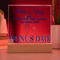 Thank You Bonus DAD Square Acrylic Plaque