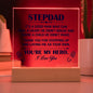 HERO STEPDAD Square Acrylic Plaque