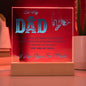 To My Dad Square Acrylic Plaque