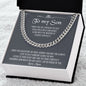 My Son| Proud of You - Cuban Link Chain