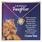My Wonder Daughter| I Love You - Love Knot Necklace