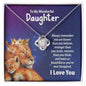 My Wonder Daughter| I Love You - Love Knot Necklace