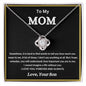 My Mom| Love, Your Son - Love Knot Necklace