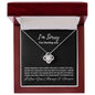 I'm Sorry| Forgive Me - Love Knot Necklace